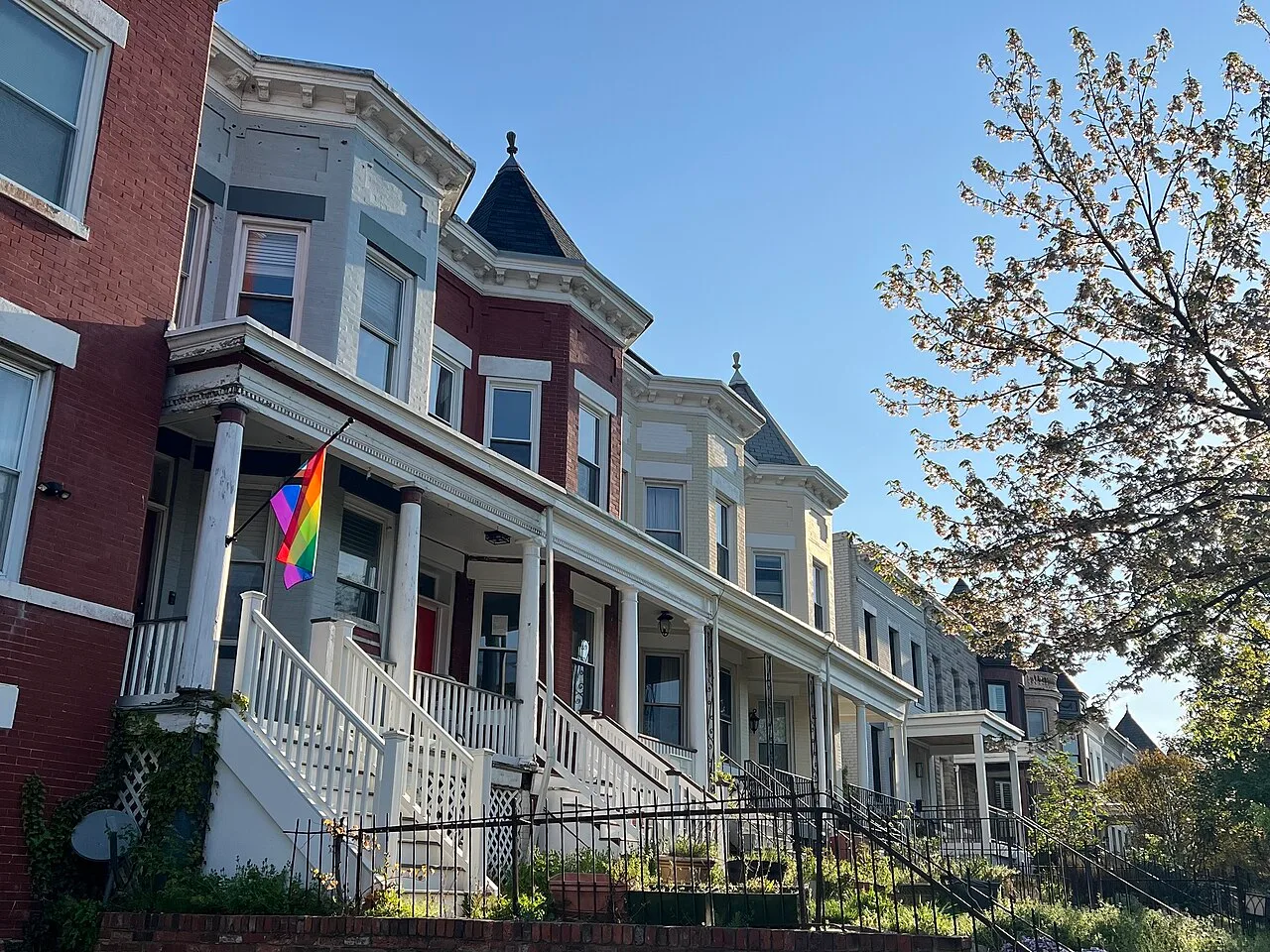 Rowhouses in the Eckington neighborhood of Washington, D.C., 2026.